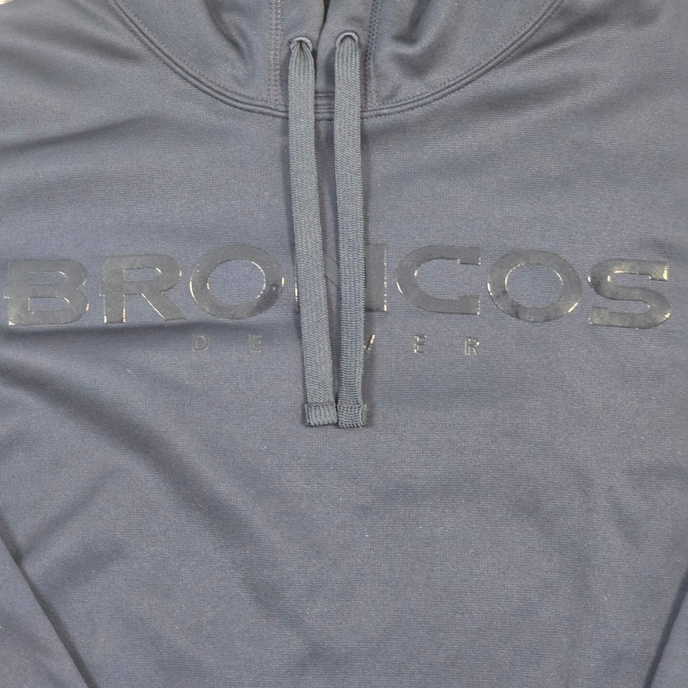Nike Therma-FIT Denver Broncos Hoodie Mens Large Navy Blue‎ NFL Team Apparel L - Picture 3 of 7